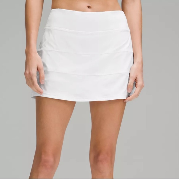 lululemon athletica Dresses & Skirts - Pace Rival Mid-Rise Lululemon Skirt White Size 4